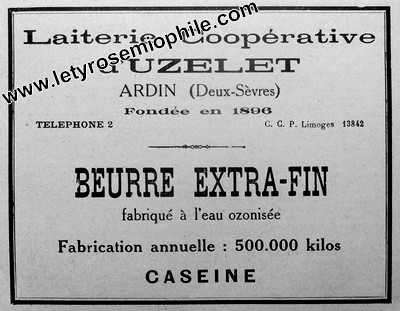 Laiterie cooprative d'Uzelet  Ardin